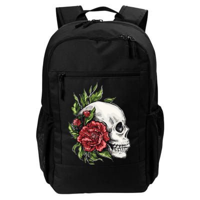 Skull Roses Daily Commute Backpack