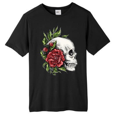 Skull Roses Tall Fusion ChromaSoft Performance T-Shirt