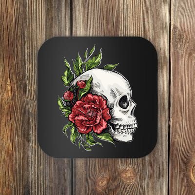 Skull Roses Coaster