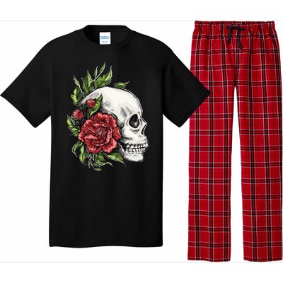 Skull Roses Pajama Set