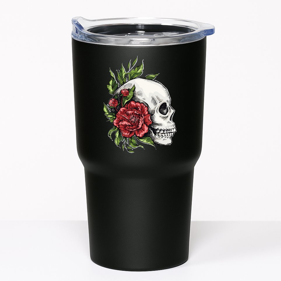 Skull Roses Tumbler
