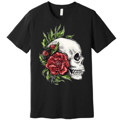 Skull Roses Premium T-Shirt