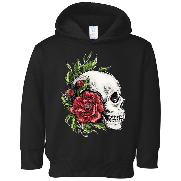 Skull Roses Toddler Hoodie