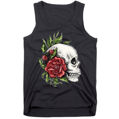Skull Roses Tank Top