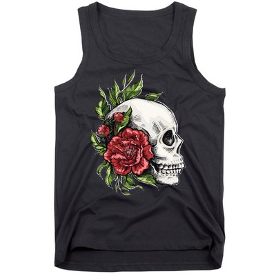 Skull Roses Tank Top