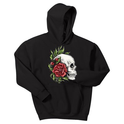 Skull Roses Kids Hoodie