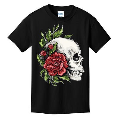 Skull Roses Kids T-Shirt