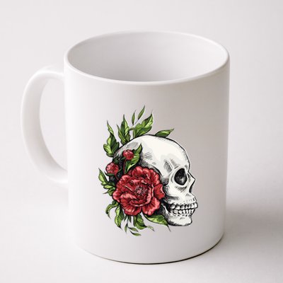 Skull Roses Coffee Mug