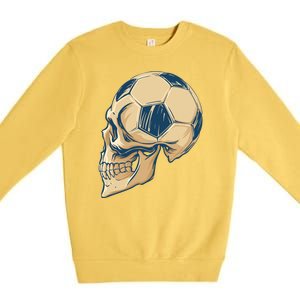 Skull Soccer Ball Premium Crewneck Sweatshirt