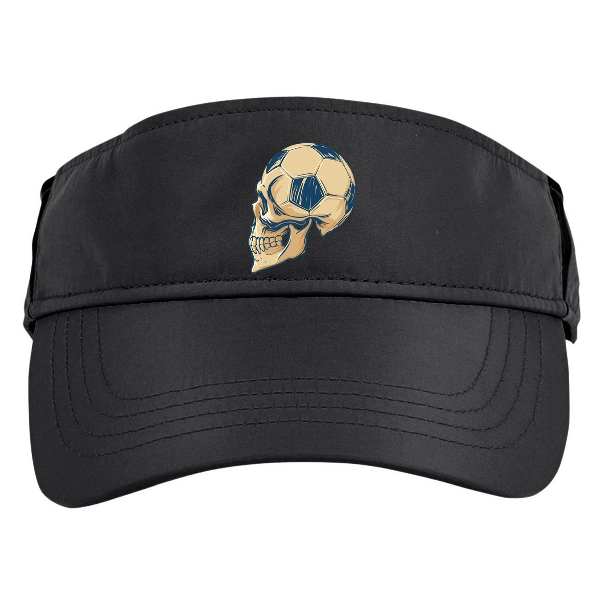Skull Soccer Ball Adult Drive Performance Visor