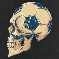 Skull Soccer Ball Adult Drive Performance Visor