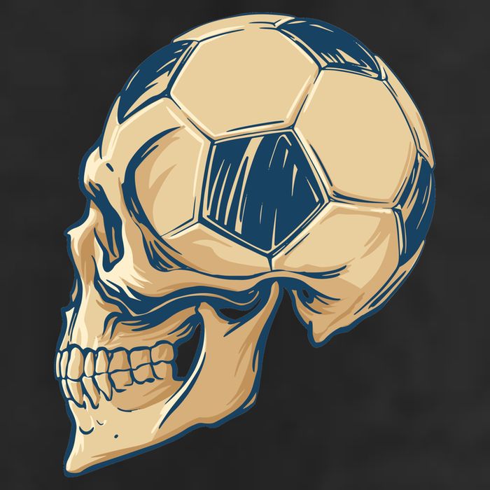 Skull Soccer Ball Adult Drive Performance Visor