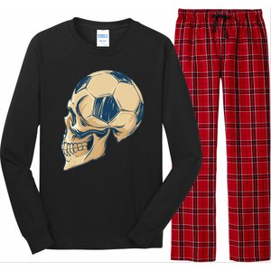 Skull Soccer Ball Long Sleeve Pajama Set