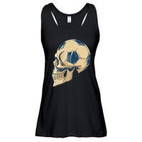 Skull Soccer Ball Ladies Essential Flowy Tank