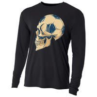 Skull Soccer Ball Cooling Performance Long Sleeve Crew