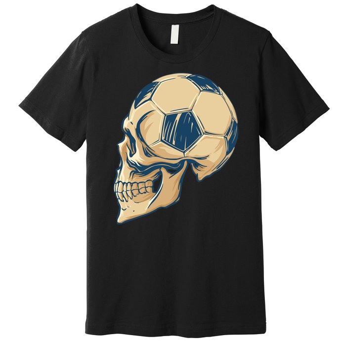 Skull Soccer Ball Premium T-Shirt