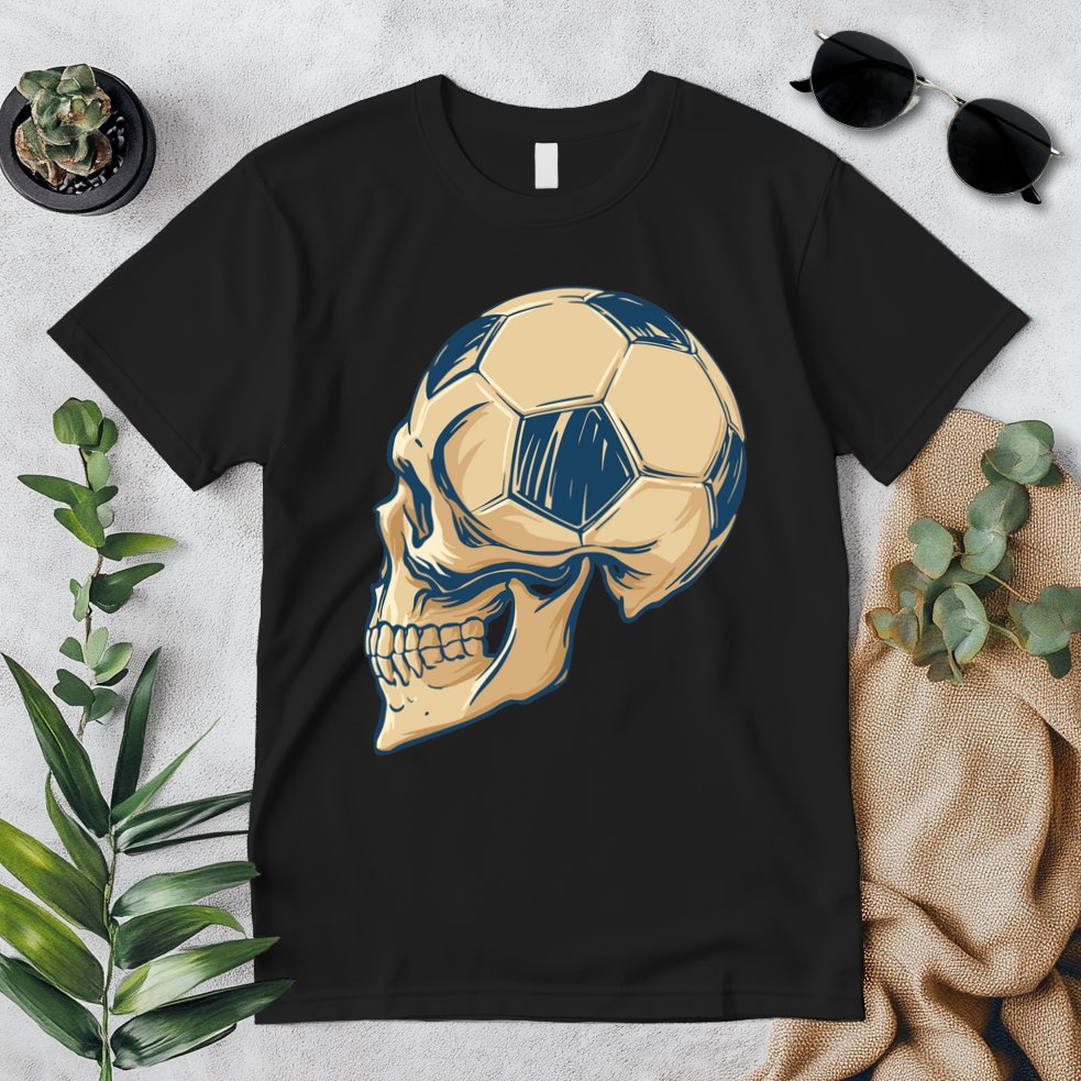 Skull Soccer Ball Premium T-Shirt