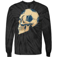 Skull Soccer Ball Tie-Dye Long Sleeve Shirt