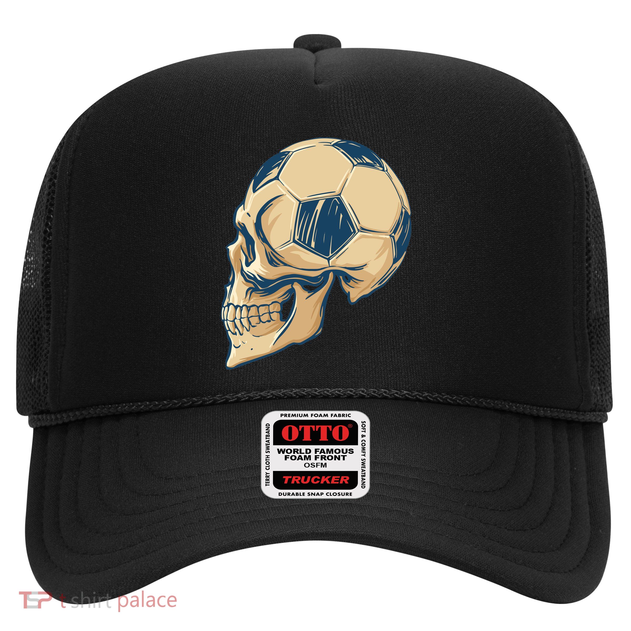 Skull Soccer Ball Trucker Hat