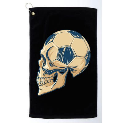 Skull Soccer Ball Golf Towel