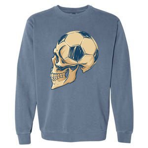 Skull Soccer Ball Garment-Dyed Sweatshirt