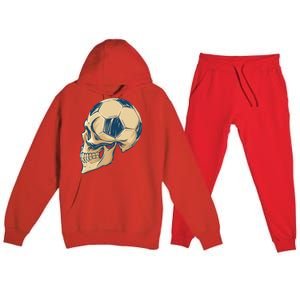 Skull Soccer Ball Premium Hooded Sweatsuit Set