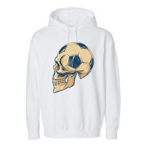 Skull Soccer Ball Garment-Dyed Fleece Hoodie