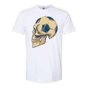 Skull Soccer Ball Softstyle CVC T-Shirt