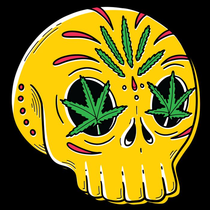 Skull Weed Sustainable Knit Beanie