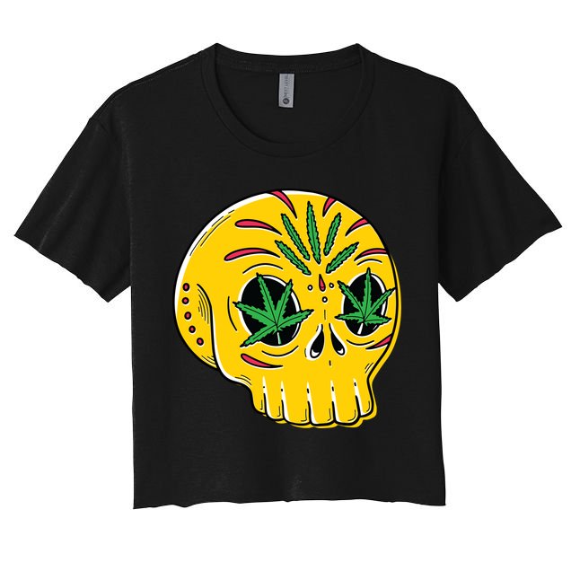 Skull Weed Crop Top
