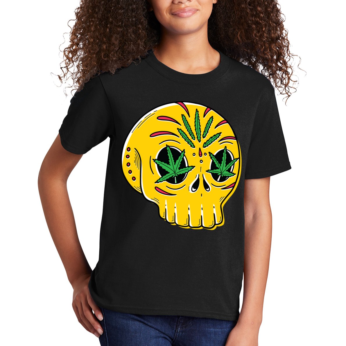 Skull Weed Kids T-Shirt