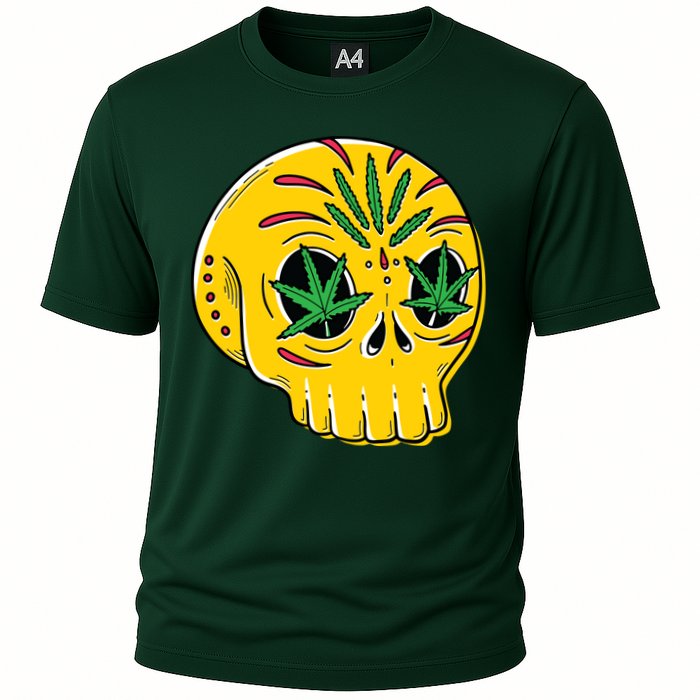Skull Weed Cooling Performance Crew T-Shirt