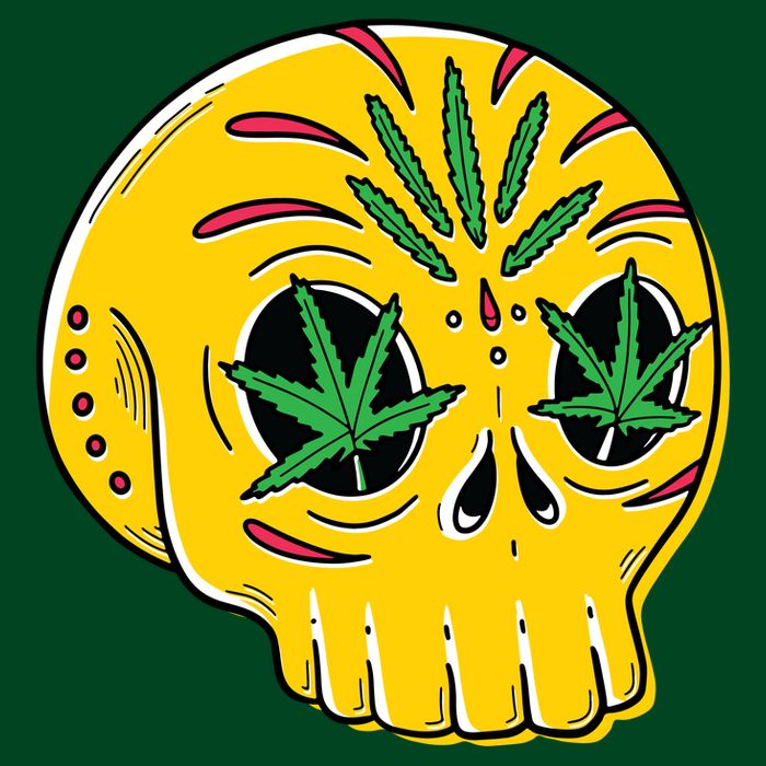 Skull Weed Cooling Performance Crew T-Shirt