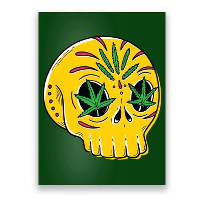 Skull Weed Poster