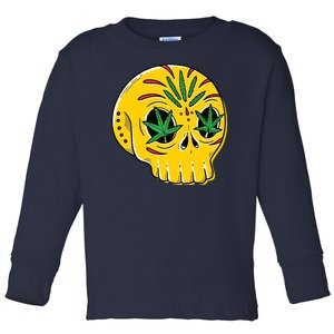 Skull Weed Toddler Long Sleeve Shirt