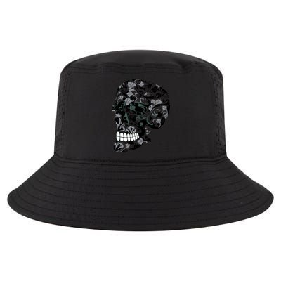 Skull With Flowers Day of the Dead Cool Comfort Performance Bucket Hat