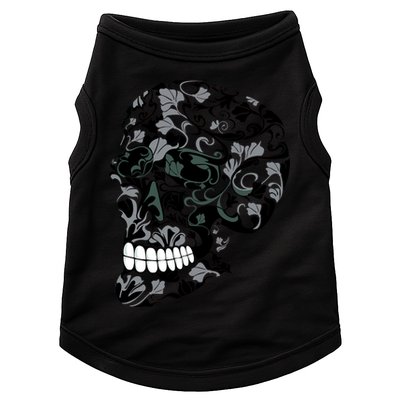 Skull With Flowers Day of the Dead Doggie Tank