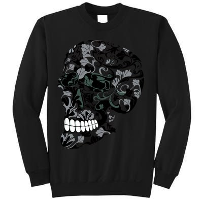 Skull With Flowers Day of the Dead Sweatshirt