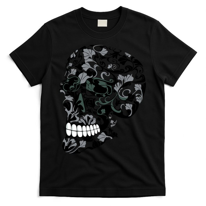 Skull With Flowers Day of the Dead T-Shirt