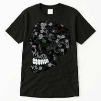 Skull With Flowers Day of the Dead Tall T-Shirt