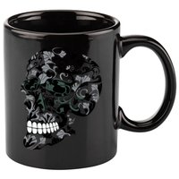 Skull With Flowers Day of the Dead 11oz C Handle Ceramic Mug