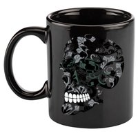 Skull With Flowers Day of the Dead 11oz C Handle Ceramic Mug