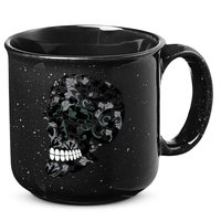 Skull With Flowers Day of the Dead 15oz Campfire Ceramic Mug