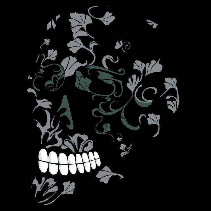 Skull With Flowers Day of the Dead Flatbill Hat