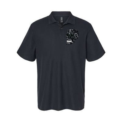 Skull With Flowers Day of the Dead Polo
