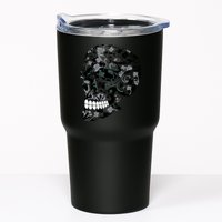 Skull With Flowers Day of the Dead Tumbler