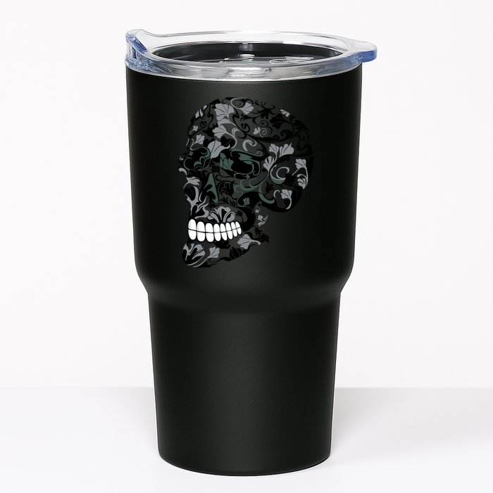 Skull With Flowers Day of the Dead Tumbler
