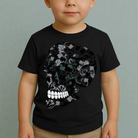 Skull With Flowers Day of the Dead Toddler T-Shirt