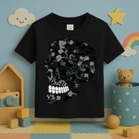 Skull With Flowers Day of the Dead Toddler T-Shirt