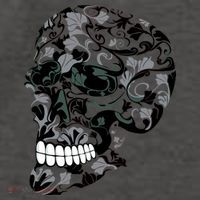 Skull With Flowers Day of the Dead Vector Backpack